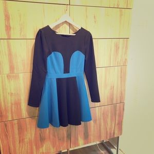 Finders Keepers Color Block Mini Dress